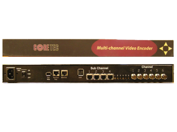 Core Tec MPEG-4 6 Channel Video Encoder